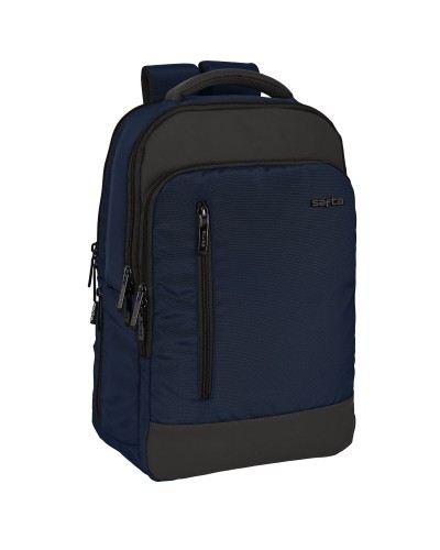Mochila para Portátil y Tablet con Salida USB Safta Business Azul oscuro (29 x 44 x 15 cm)