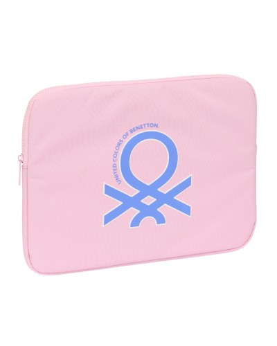 Kannettavan suojus Benetton Pink Pinkki (34 x 25 x 2 cm)