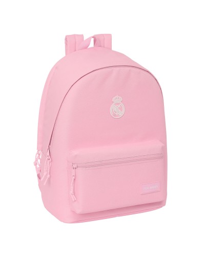 Laptop Backpack Real Madrid C.F. Pink 31 x 44 x 18 cm