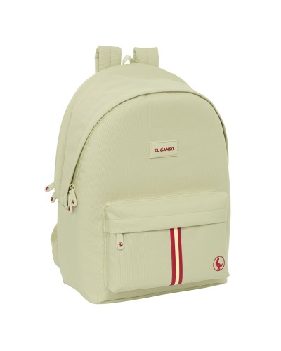 Rucksack for Laptop and Tablet with USB Output El Ganso Basics Beige