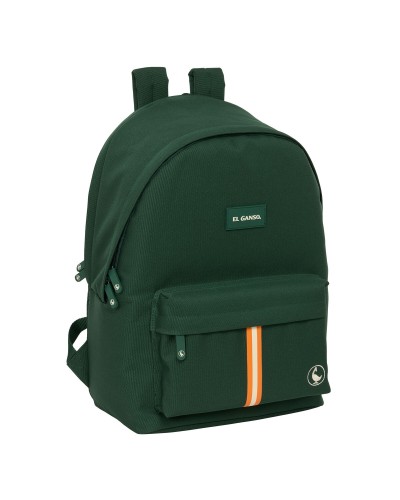 Mochila para Portátil y Tablet con Salida USB El Ganso Basics Verde