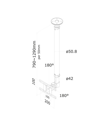 TV Halterung Neomounts FPMA-C100WHITE 10" 30" 12 kg