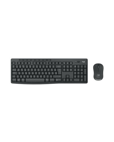 Toetsenbord en muis Logitech MK370 Grafiet Qwerty Portugees