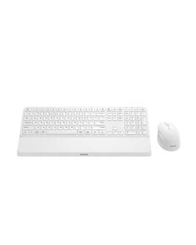 Mouse und Tastatur Philips SPT6607W/16 Weiß QWERTY