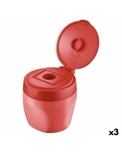 Stabilo Temperamatite Rosso - Set 3 Pezzi - Perfetto per Scuola e Ufficio
