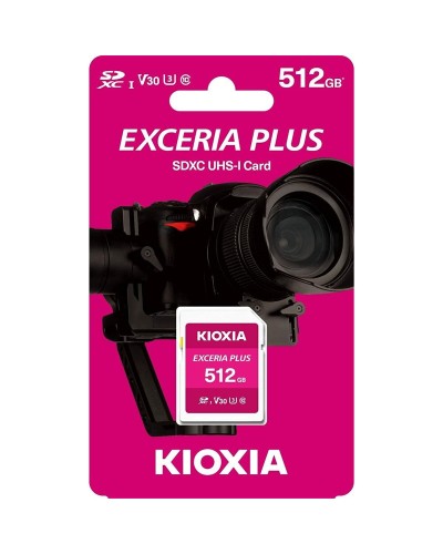 Carte Mémoire Micro SD avec Adaptateur Kioxia PLUS UHS-I C10 R98 512 GB