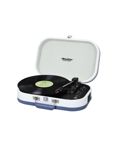 Giradischi Trevi TT 1020 BT USB Stereo Bluetooth Batteria ricaricabile Turchese