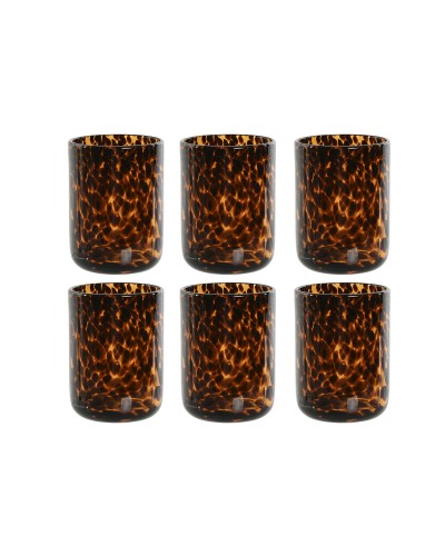 Set de Verres Home ESPRIT Verre Vintage 320 ml (6 Unités)
