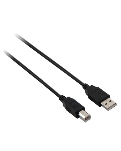 Cable USB A a USB B V7 V7N2USB2AB-05M Negro 5 m