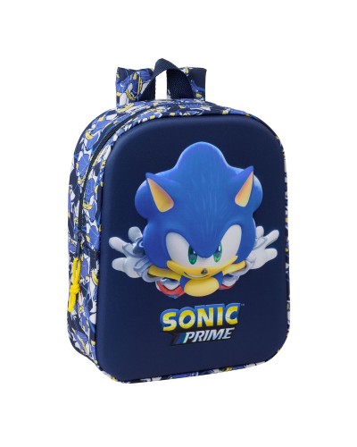 Schoolrugzak Sonic City Blauw 22 x 27 x 10 cm