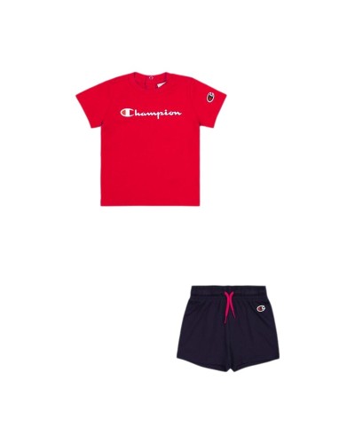 Completo Sportivo per Neonati Champion Rosso Blu Marino