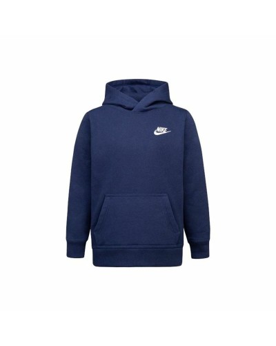Sudadera con Capucha Niño Nike Club Fleece Azul Azul marino