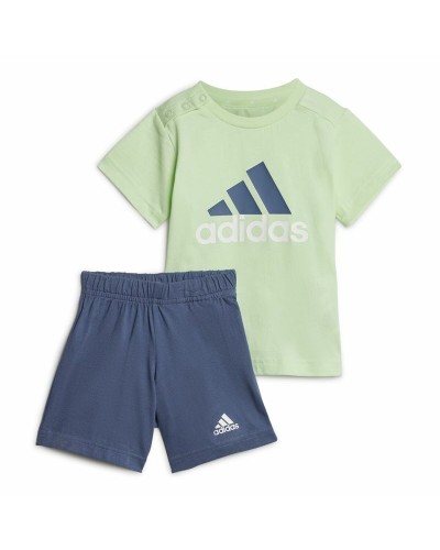 Träningskläder, Baby Adidas Bl Cotton Set Infantil Blå Ljusgrön