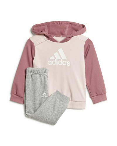 Children’s Tracksuit Adidas Essentials Colorblock Grey Pink