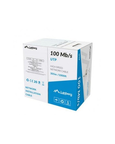 Netwerkkabel Lanberg LCU5-10CC-0305-S 305 m Grijs Spoel 10/100/1000 Mbps