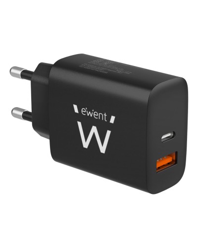 Wall Charger Ewent EW1319 Black 20 W