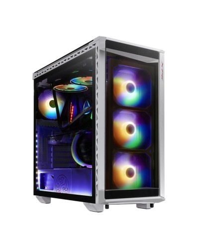 Gehäuse Semitour Mikro ATX / Mini ITX / ATX XPG Battlecruiser Weiß Schwarz ARGB
