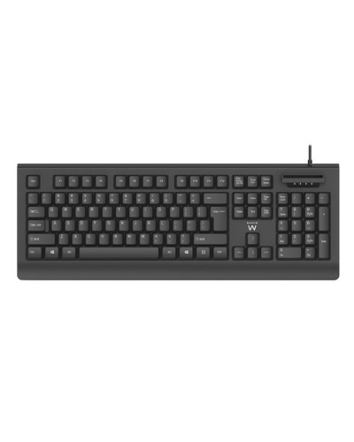 Tangentbord Ewent EW3286 Svart Qwerty Spanska QWERTY