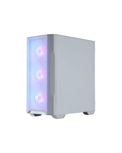 ATX Semi-Tower Gehäuse MSI MAG FORGE M100R WHITE Weiß Stahl Verre trempé
