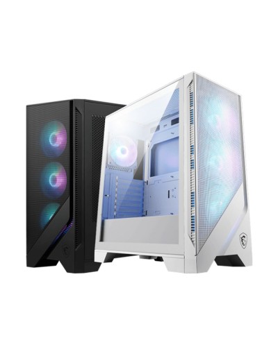 ATX semi-tornikotelo MSI MAG FORGE 320R WHITE AIRFLOW Valkoinen Musta