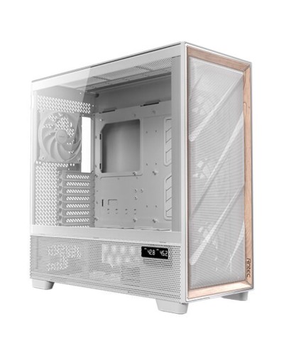 Boîtier ATX semi-tour Antec FLUX PRO White EUV Blanc Bois