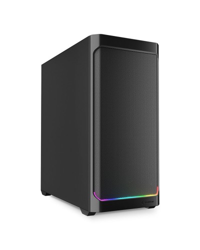 ATX Semi-toren doos Sharkoon AK4 RGB STRIP Zwart