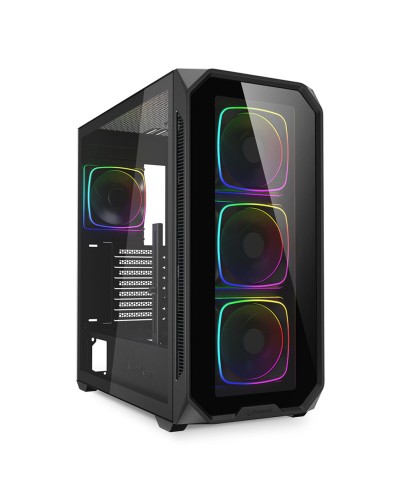 ATX Semi-toren doos Sharkoon AK5G RGB Zwart