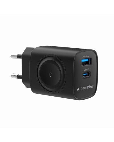 Cargador de Pared GEMBIRD TA-UC-PDQCW20-01-BK
