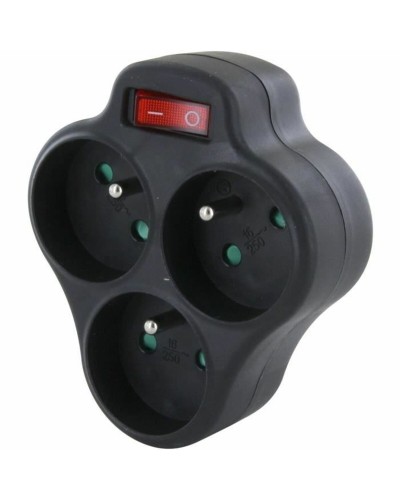 3-socket plugboard with power switch Chacon Dominó 3x16A