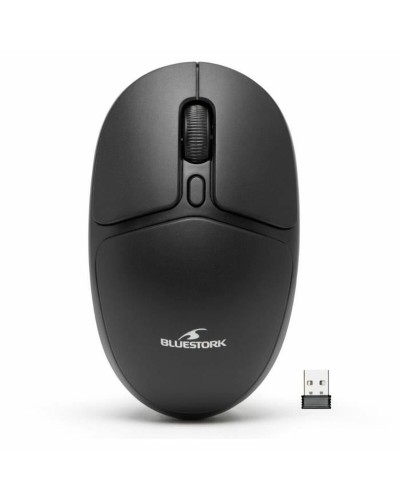 Ratón Inalámbrico Bluestork Office 25 Negro