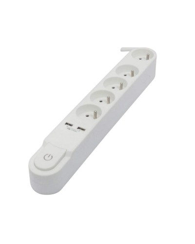 Multipresa 5 Prese con Interruttore Chacon Bianco