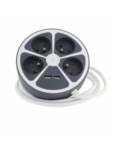 4-socket plugboard with power switch Chacon  