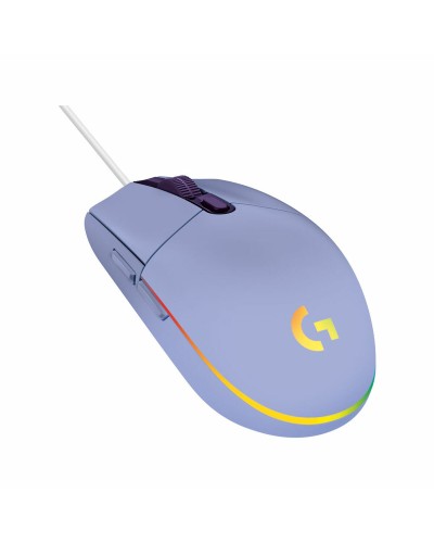 Mus Logitech G203 Lightsync Lila