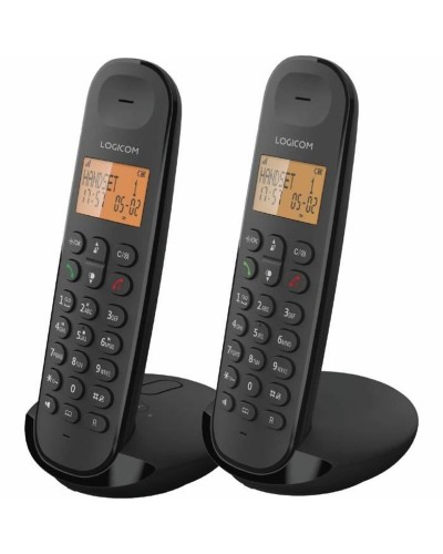 Markkabeltelefon Logicom DECT ILOA 255T DUO Svart