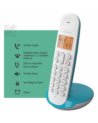 Teléfono Fijo Logicom DECT ILOA 150 SOLO Turquesa