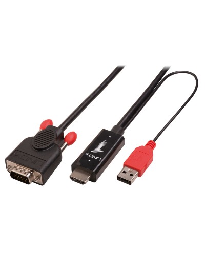 DisplayPort - HDMI Adapteri LINDY 41456 Musta
