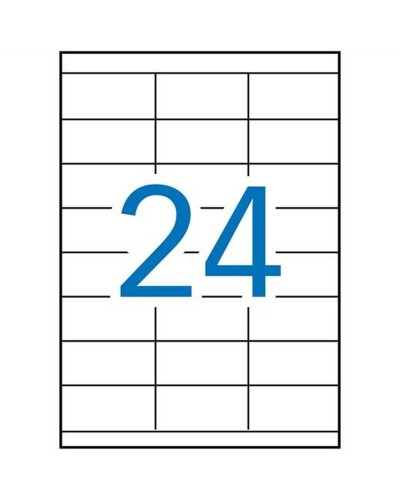 Étiquettes adhésives Apli 1272 100 Volets 70 x 35 mm Blanc