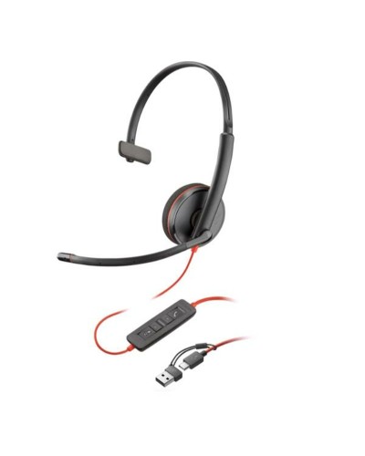 Headphone with Microphone HP Blackwire 3210 Black