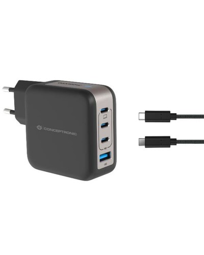 Cargador de Pared Conceptronic 120550903101 Negro 100 W