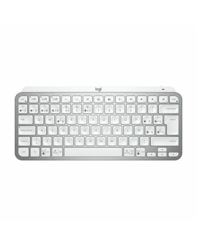 Tastatur Logitech MX Keys Mini Grau Silberfarben Qwerty Spanisch QWERTY