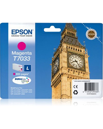 Alkuperäinen mustepatruuna Epson C13T70334010 Magenta