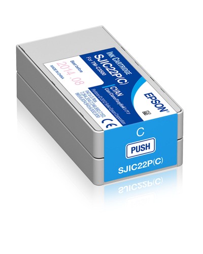 Cartucho de Tinta Original Epson SJIC22P Cian