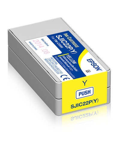 Alkunperäinen mustepatruuna Epson SJIC22P Keltainen