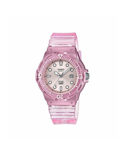 Casio LRW-200HS-4EVEF Montre Femme Rose et Blanc - Étanche 100m
