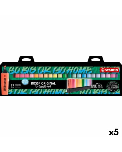 Fluorescerande markörsuppsättning Stabilo Boss Snooze Multicolour (5 antal)