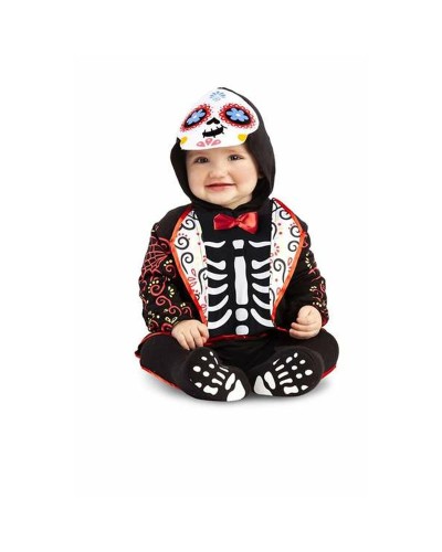 My Other Me Disfraz Bebé Día de Muertos - 3 Piezas - Disfraz de Halloween

