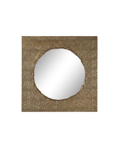 Wandspiegel Home ESPRIT Gouden Metaal 80 x 6 x 80 cm