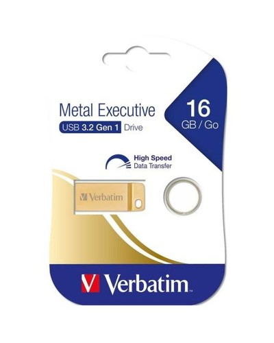 Pendrive Verbatim Metal Executive Gold 16 GB