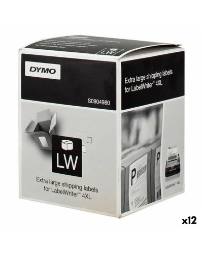 Printer Labels Dymo LW 4XL Black/White 104 x 159 mm (12 Units)