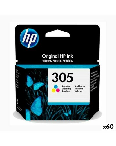 Cartuccia ad Inchiostro Originale HP Nº 305 Tricolore (60 Unità)
